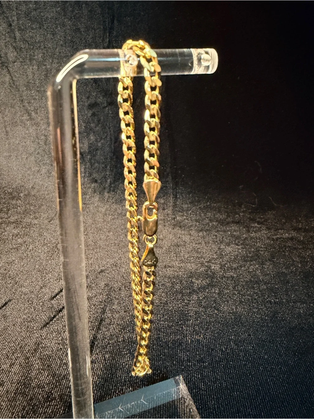 Cuban 8in 4MM 14K Stamped Gold Filled Bracelet Everyday Wear Piece. Beautiful.